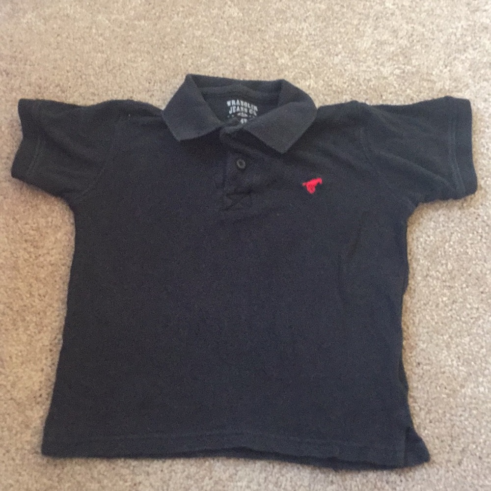 BLACK POLO NECK BOYS 4T WRANGLER JEANS CO